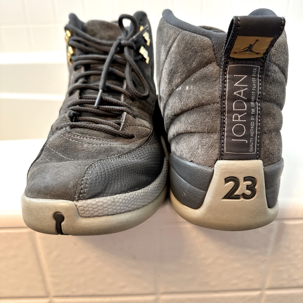 Grey Jordan 12s